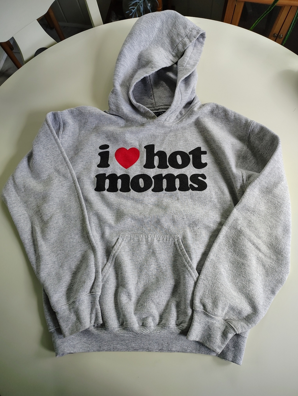 Danny Duncan Gray Hoodie with 'I ♥ Hot Moms' Graphic